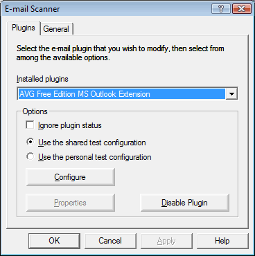 AVG Email Scanner